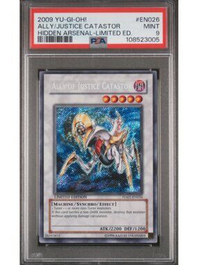 ALLY/JUSTICE CATASTOR HIDDEN ARSENAL-LIMITED ED. 2009 YU-GI-OH! #EN026 MINT 9